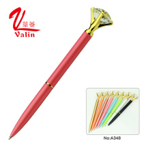 Novelty Design Smooth Writing Ball Pen Diamond Metal Pen